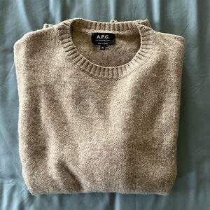APC beige wool sweater
